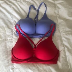 VS BUNDLE 2 Lightly Lined Plunge Lounge Bra